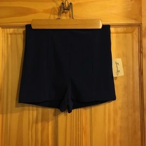 Navy blue high waisted shorts F21